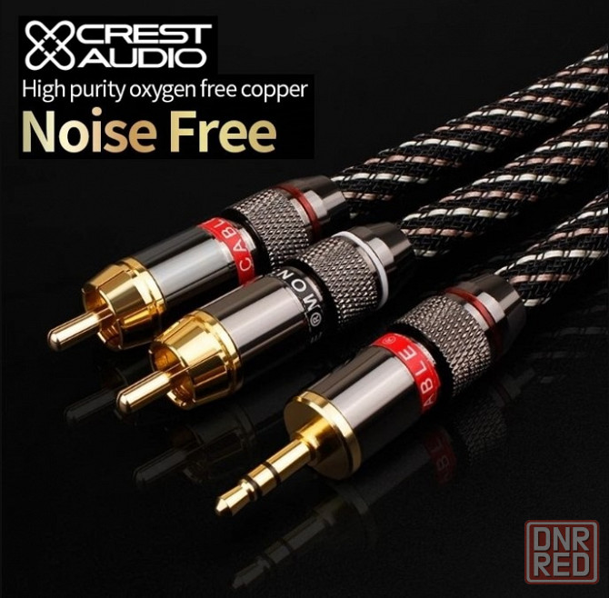Кабель межблочный аналоговый CREST AUDIO Mini «jack» 3,5 мм -2RCA Донецк - изображение 5