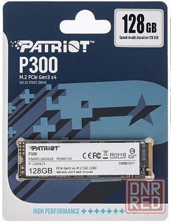 SSD M.2 NVME Patriot P300 128Gb (2100/1650 Mbps) Донецк - изображение 1