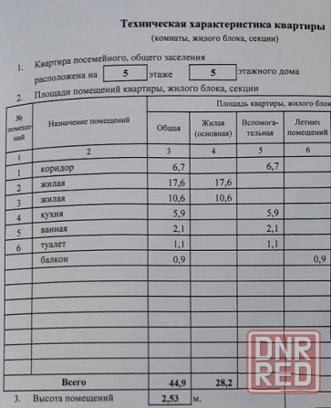 Продаю 2-х комнатную квартиру в Буденновском районе, ул. Андрея Малышко Донецк - изображение 2