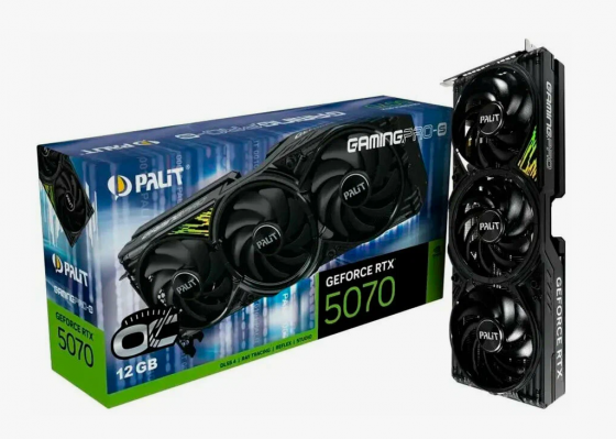 Видеокарта NVIDIA GeForce RTX 5070 (12GB GDDR7) Palit Gaming Pro-S Донецк