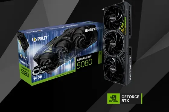 Видеокарта NVIDIA GeForce RTX 5080 (16GB GDDR7) Palit GamingPro V1 Донецк