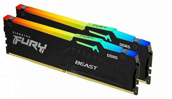 Оперативная память DDR5 Kingston Fury Beast RGB 32GB (kit 2x16) 5200MHz Cl40 Донецк