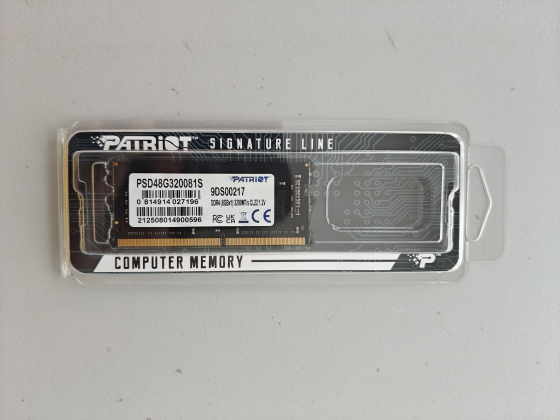 Оперативная память sodimm DDR4 Patriot Signature Line 8GB 3200MHz Донецк