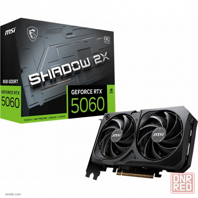 видеокарта msi rtx 5060 8g shadow 2x oc 8гб, ret по доступной цене в макеевке днр Макеевка - изображение 1