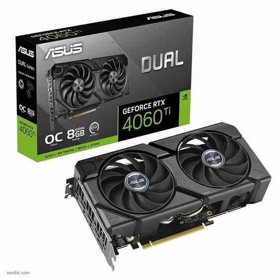 видеокарта asus nvidia geforce rtx 4060 ti 8gb dual-rtx4060ti-o8g-evo/rtx4060ti, hdmi, dp*3,8g, d6 (90yv0j49-m0na00) Макеевка