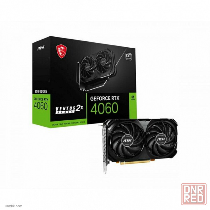 видеокарта msi geforce rtx 4060 ventus 2x black 8g oc в макеевке днр Макеевка - изображение 1