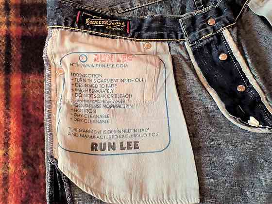Мужские джинсы Run Lee на пуговицах. W34/L30. 100% cotton Донецк