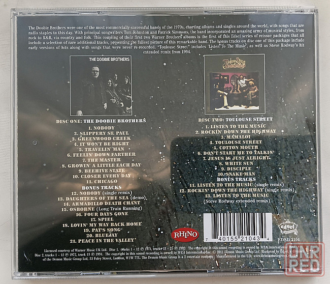 Фирменные CD: Doobie Brothers (1971 и 1972) The Doobie Brothers/Toulouse Street Макеевка - изображение 2