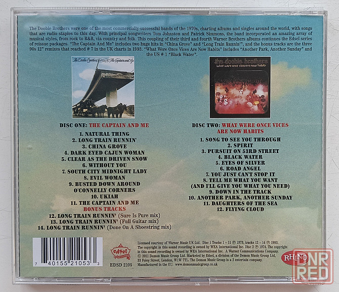 Фирменные CD: Doobie Brothers (1973 и 1974) The Captain And Me/ What Were Once Vices Are Now Habits Макеевка - изображение 2