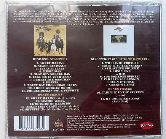 Фирменные CD: Doobie Brothers (1975 и 1976) Stampede/ Takin' It To The Streets Макеевка