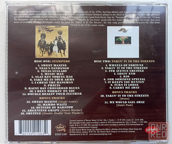 Фирменные CD: Doobie Brothers (1975 и 1976) Stampede/ Takin' It To The Streets Макеевка - изображение 2