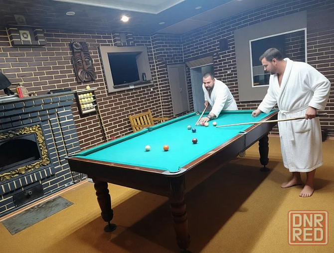 Квартира-Почасово-Ночь,Сауна-Баня.2комнаты(бильярд-мангал-стол,всё в одном зале)душ,парилка, бассей Донецк - изображение 2