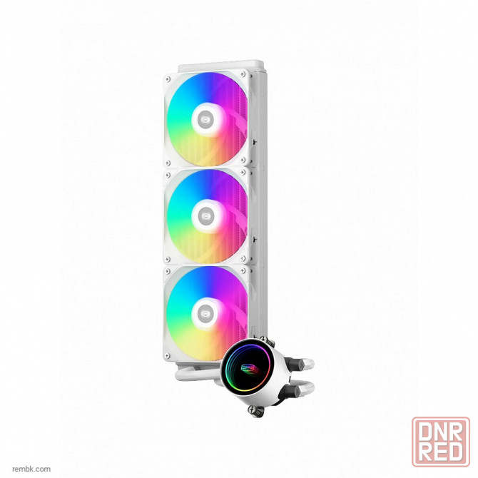 Система жидкостного охлаждения pccooler da360 argb wh по доступной цене в макеевке днр | Гарантия Макеевка - изображение 1