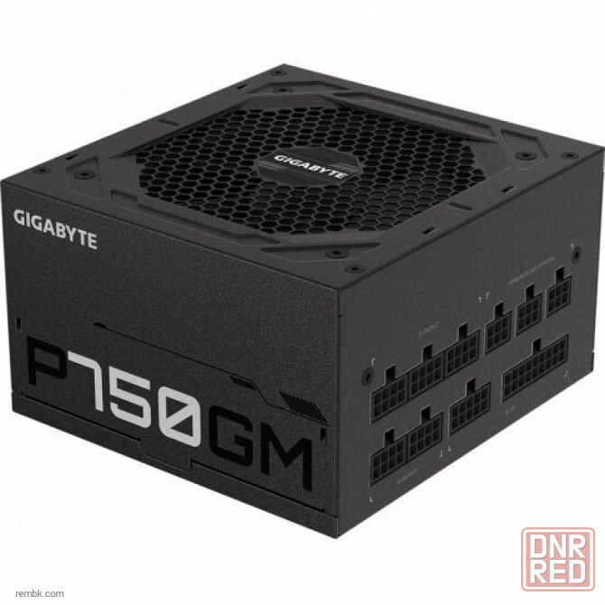 Блок питания gigabyte gp-p750gm 750w, 80+ gold, черный | Гарантия Макеевка - изображение 1