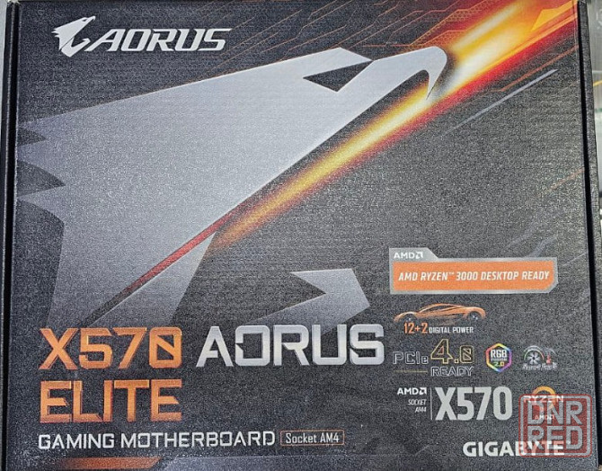 sAM4 GIGABYTE X570 AORUS ELITE (б/у) Донецк - изображение 2