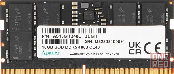 SO-DIMM DDR5 16Gb 4800MHz Apacer (FS.16G2A.PTH) (новая) Донецк - изображение 1