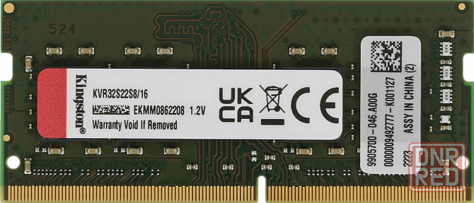SO-DIMM DDR4 16GB 3200MHz Kingston KVR32S22S8/16 Донецк - изображение 1