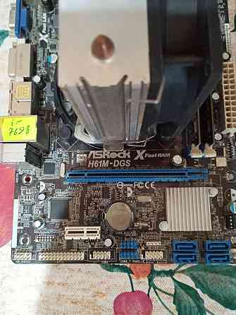 Материнская плата,Asrock h61m-dgs,2×8,1600mhz,Процессор i7 3770,3.4ghz,Башня,блок питания 450w.цена Донецк