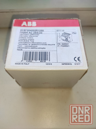Продам узо дифреле четырёхполюсное abb fh204 ac-25A/0,03 Донецк - изображение 2