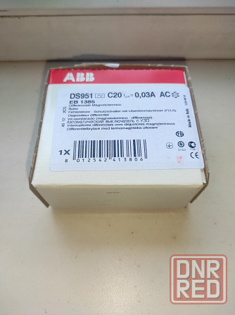 Продам дифференциальный автомат дифавтомат двухполюсный abb ds951 C20-30mA AC Донецк - изображение 2