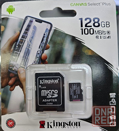 Карта памяти microSDXC 128Gb Kingston Canvas Select Plus [SDCS2] 100MB/s без адаптера Донецк - изображение 1