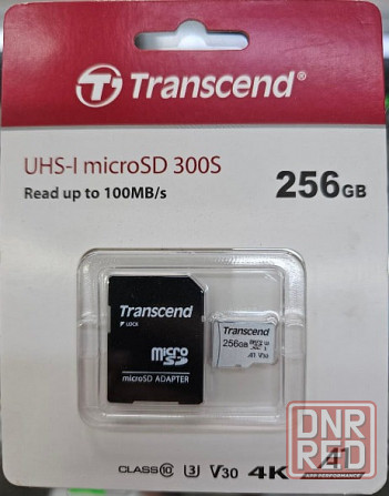Карта памяти microSDXC 256Gb Transcend UHS-I 300S 95MB/s Донецк - изображение 1