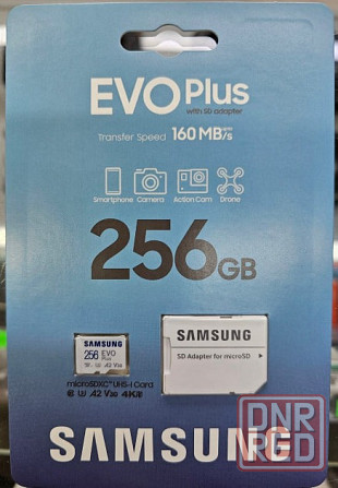 Карта памяти Samsung EVO Plus microSDXC 256GB [MB-MC256SA/EU] Донецк - изображение 1