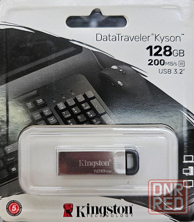 USB-флешка Kingston USB Drive 128GB Kingston DataTraveler Kyson, USB 3.2 DTKN/128GB Донецк - изображение 1