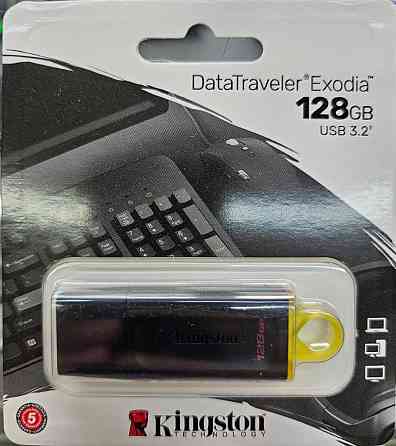 USB-флешка Kingston 128GB USB3.2 Gen1 DataTraveler Exodia (Black + Yellow) Донецк