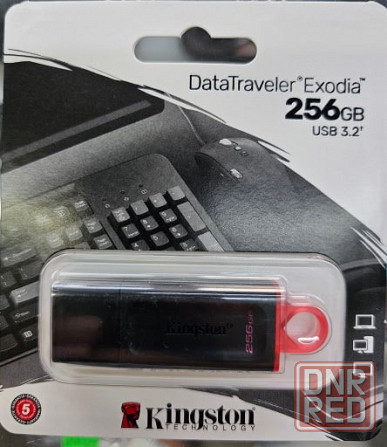 USB-флешка Kingston 256Gb DataTraveler Exodia DTX/256GB USB3.1 черный/красный Донецк - изображение 1
