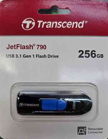 USB-флешка Transcend Jetflash 790 256GB TS256GJF790K черный/синий Донецк