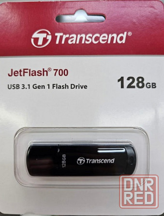 USB-флешка Transcend 128GB JetFlash 700 USB 3.1 черный Донецк - изображение 1