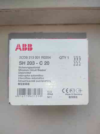 Продам автоматический выключатель ABB SH203-C20, 3p, 20A, 6kA Донецк