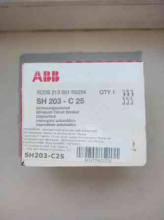 Продам автоматический выключатель ABB SH203-C25, 3p, 25A, 6kA Донецк