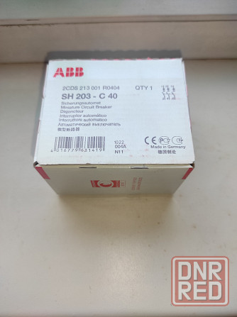 Продам автоматический выключатель ABB SH203-C40, 3p, 40A, 6kA Донецк - изображение 2