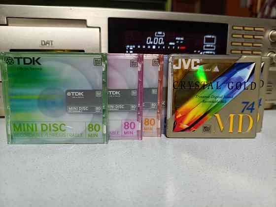 Запечатанные мини-диски TDK -80 и JVC Crystal Gold -74. Донецк
