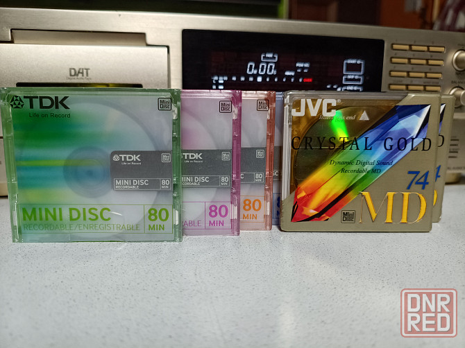 Запечатанные мини-диски TDK -80 и JVC Crystal Gold -74. Донецк - изображение 1