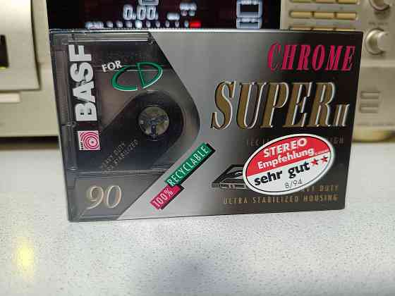 Запечатанная аудиокассета Basf-Chrome Super II 90 Донецк