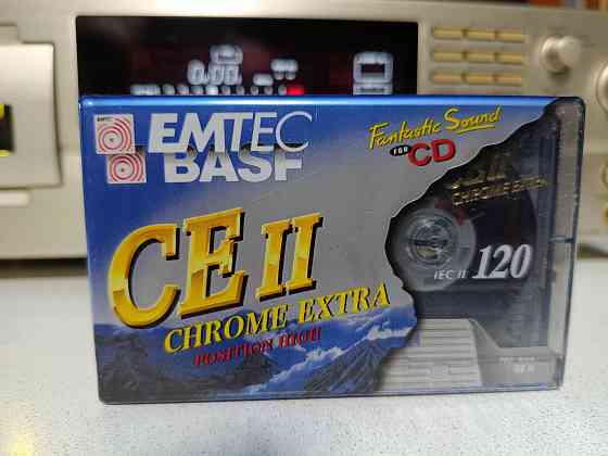 Запечатанная аудиокассета Basf-Emtec-Chrome Extra II 120 Донецк