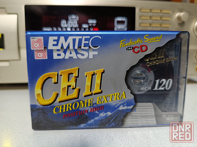Запечатанная аудиокассета Basf-Emtec-Chrome Extra II 120 Донецк - изображение 1