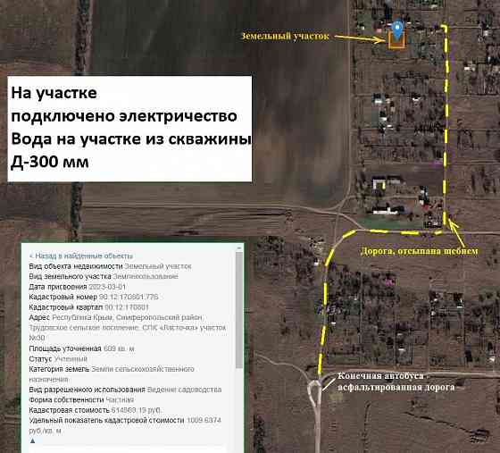 Земельный участок в садовом товариществе Симферополь