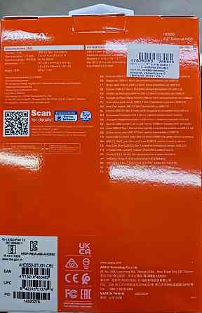 2Tb Внешний 2.5" HDD Adata 2Tb HD650 черный/синий AHD650-2TU31-CBL (2.5" USB3.1 DashDrive Durable) Донецк
