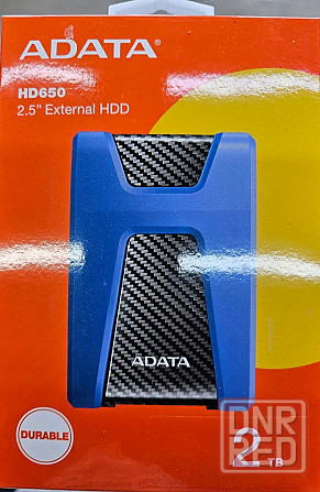 2Tb Внешний 2.5" HDD Adata 2Tb HD650 черный/синий AHD650-2TU31-CBL (2.5" USB3.1 DashDrive Durable) Донецк - изображение 1