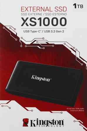 1Tb Внешний SSD Kingston XS1000 Series SXS1000/1000G 1TB USB3.2 Gen2, Type-C, up to 1050/1000Mbs, 3D Донецк