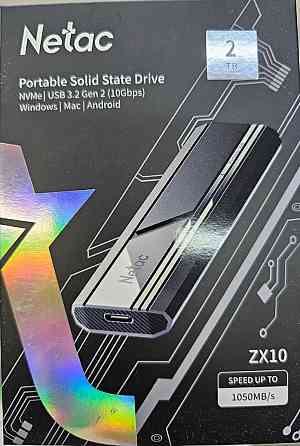 2Tb Внешний SSD Netac USB-C 2Tb NT01ZX10-002T-32BK ZX10 2.5" черный Донецк
