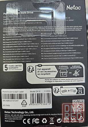 2Tb Внешний SSD Netac USB-C 2Tb NT01ZX10-002T-32BK ZX10 2.5" черный Донецк - изображение 2