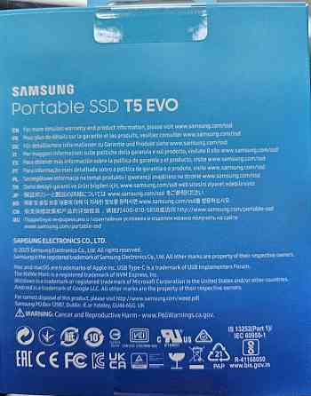 2Tb Внешний SSD Samsung T5 EVO External 2Tb (1024GB) BLACK USB 3.2 (MU-PH2T0S/WW) Донецк