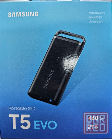 2Tb Внешний SSD Samsung T5 EVO External 2Tb (1024GB) BLACK USB 3.2 (MU-PH2T0S/WW) Донецк - изображение 1