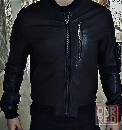 Кожаный бомбер - Италия - Philipp Plein - Оригинал Макеевка - изображение 3