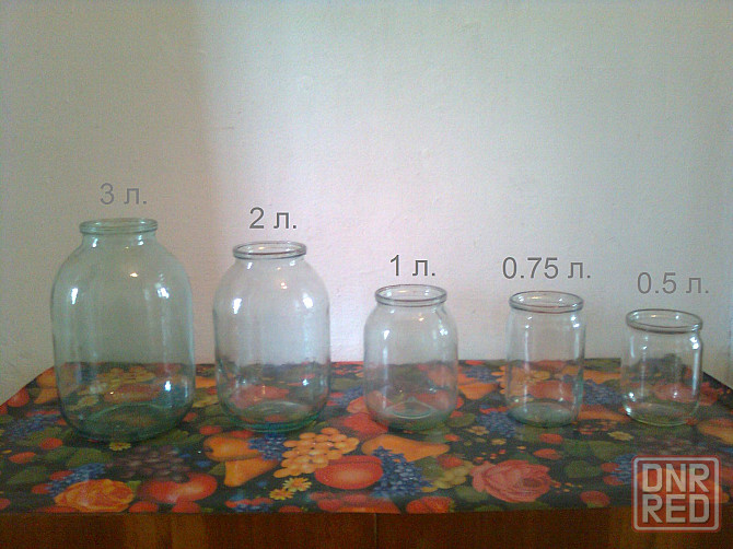Стеклянные банки 0.5 л., 0,75 л., 1 л., 2 л., 3 л Харцызск - изображение 1